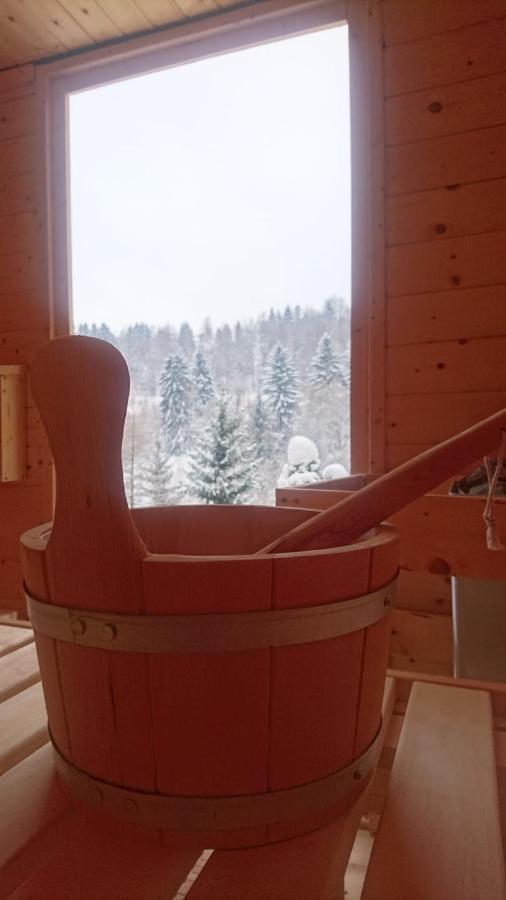 Ruhiges Ferienhaus Am Waldrand Mit Sauna Und Kamin - Hellaberg II Langenbach  المظهر الخارجي الصورة